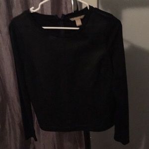Banana Republic Pleather Front Sweatshirt
